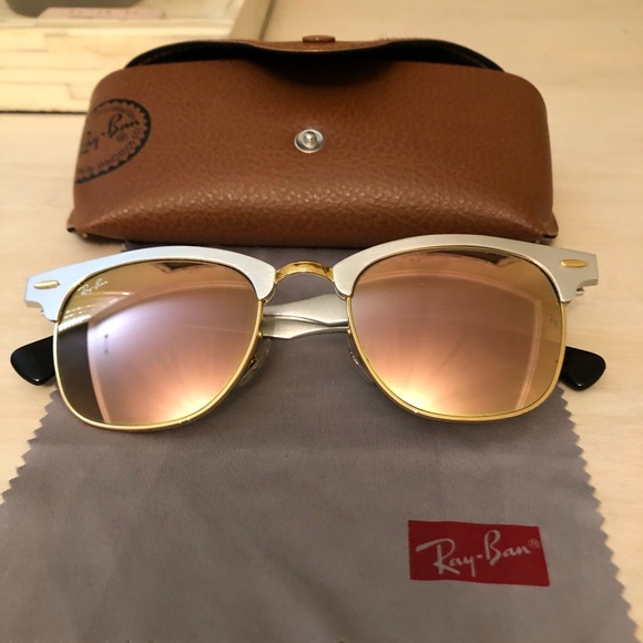 Ray Ban ClubMaster Aluminum Lenses - Picture 1 of 2